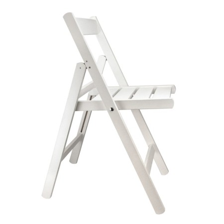 Folding chair, 780x530x395, white/array of birch-1