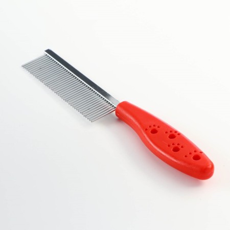Comb "paws" elongated, 20.5 x 3 cm, red-1