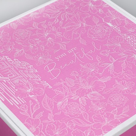 Gift folding box, packaging, you are beautiful, 33 x 33 x 12 cm-4