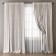 Set of curtains "Omma", size 170 x 270 cm, white