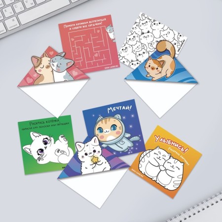 Mix-oriented bookmarks "Cats"-1