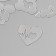 Decor for creativity plastic mirror "love" set 6 pcs