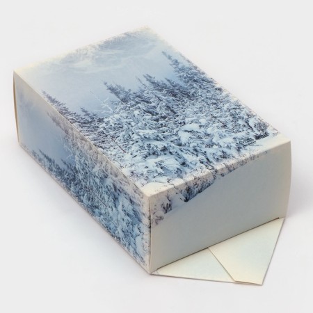 New Year. Gift box - New Year's Folding candy "December", 14 x 22 x 8 cm.-1