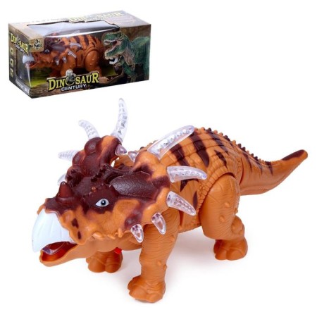 Triceratops dinosaur, works on batteries, light and sound effects, mix