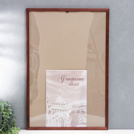 Photo frame pine С14 01/6 wenge 40x60 cm (plastic screen)