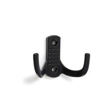 Hook furniture tundra TKD011BL, two -rod, black color