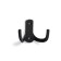 Hook furniture tundra TKD011BL, two -rod, black color