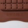 Mini-Dilan's chocolate form, silicone, 22 × 11cm, 3 cells (5 × 7.5 cm), brown color