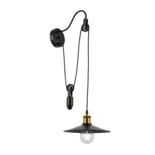 Wall lamp EVOLUCE. Sle120501-01. ESPERAZZA. 1x60 W, E27, 26x50 cm, black color