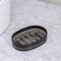 Soap dish, 9 × 13 × 3 cm, black color