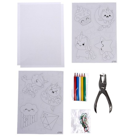 Create a keychain "Unicorn", Srink Plastic-2