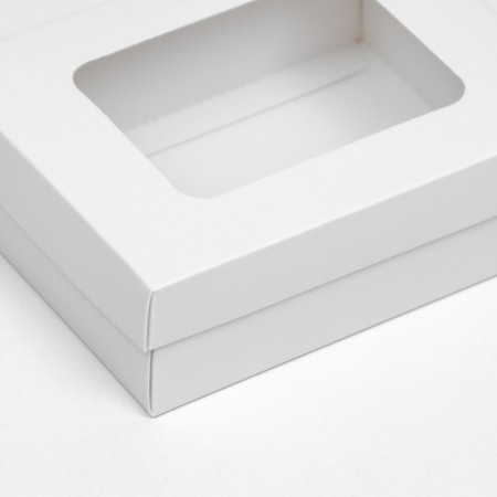 The box is folding, the lid is, with the window, white, 16.5 x 12.5 x 5.2 cm-2