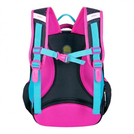 Frame backpack 37 x 28 x 12 cm, Across 194, filling: bag, pencil case, violet ACR22-194-10-3