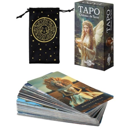 Tarot "Fest. Château de Tarot", fortune -tier cards, 78 l, card 6.3 x 12 cm, with a bag