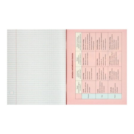 A set of subject notebooks 48 sheets "3D", 10 items, with reference material, covered cardboard, block No. 2, whiteness 75% (gray sheets)-42