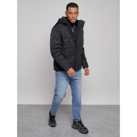 Sports male winter, size 58, black color-10