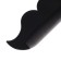 Comb-grinder for mustaches and beard "mustache", 18 × 6.5 cm, black color