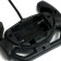 Racing machine on the radio control, works from batteries, the color of the blue-black