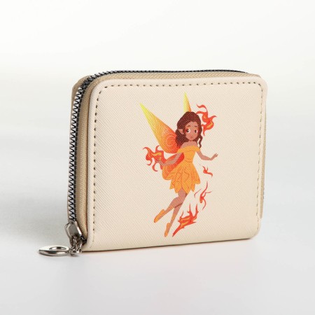 Lightning wallet, card for cards, for coins, beige color-2