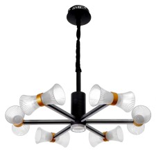 Chandelier 1699/6 LED 100W 3000-6000K black 73x73x60 cm Bayerlux