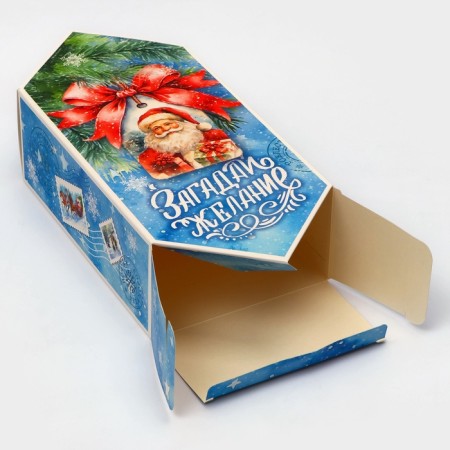 New Year. Gift box - New Year's Confete “Make a desire”, 14 x 22 x 8 cm.-2