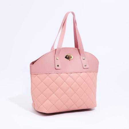 Bag Tout on fasteners, pink color-3