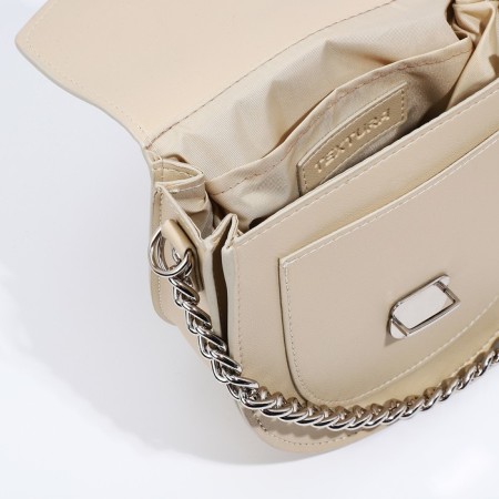 Women's bag Textura, messenger, small size, beige color-6
