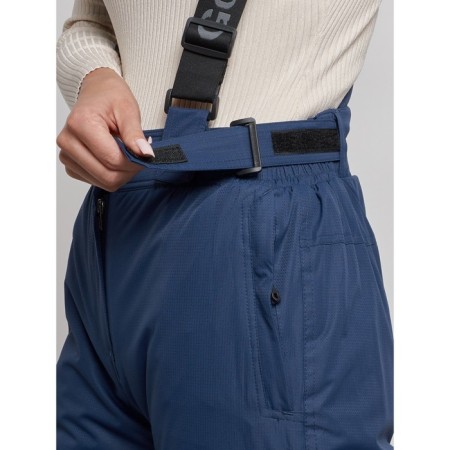 Semi-combinezone ski insulated female winter, size 50, dark blue color-9