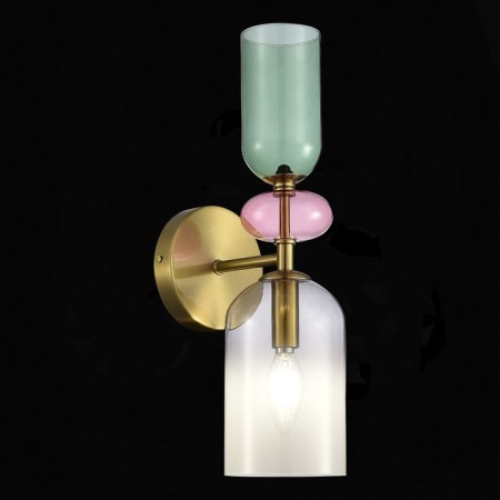 Sconces st. SL2000.201.01. GEA. 1x40 W, E14, 11x40 cm, golden color-1