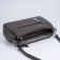 Cross-Bodi Bag on a zipper, dark gray color