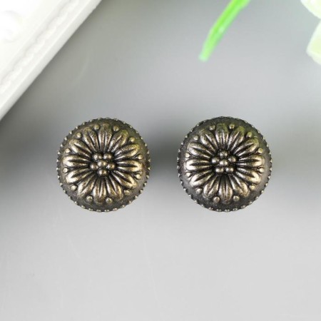 Pen for the casket metal "Flower" (set 2 pcs) 1.7x1.7 cm-2