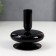 Glass of glass per 1 candle "Eson" black d = 1 cm 11 cm