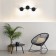 Wall lamp mantra eris, LED, 1920LM, 3000K, 900x32x286 mm, black color