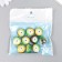 Beads for creativity plastic "green-chocolate" set of 10 pcs 1.4x2x2 cm