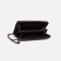 Male purse with zipper, department for bills, for maps, for coins, black color