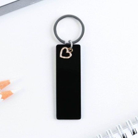 Acrylic key keychain, “sweet” plate, 8 x 2 cm-2