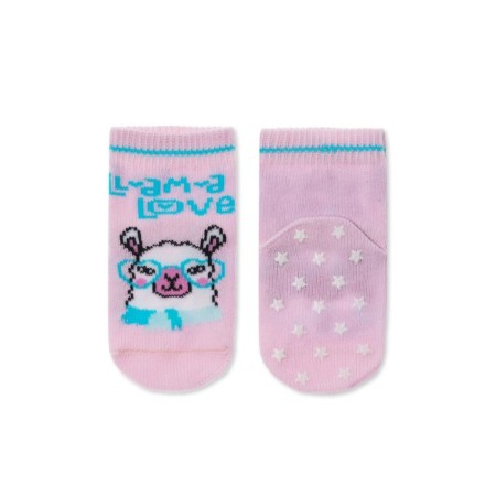 Anti-slip children's socks with Conte Kids Tip-Top, size 10, light pink color