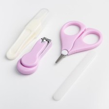 Child care set, 4 items, purple color