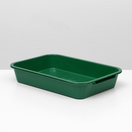 A medium toilet with a mesh of 36 x 26 x 6.5 cm, green,