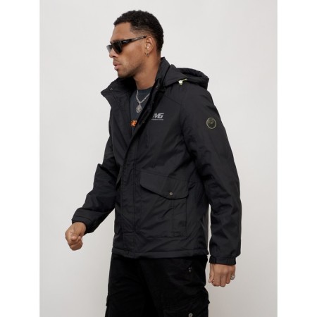 Sports male jacket, size 56, black color-10