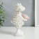 Polystone souvenir "lamb with flower" 17x10x8 cm