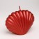 Figure candle "shell", 4x9x6.5 cm, red, in a box