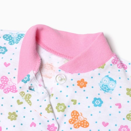 Nursery blouse, white color/owls, height 62 cm-1