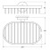 Red-cutting shelf, width 21 cm, chrome