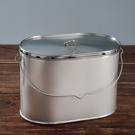 Tourist pot of 6 l, stainless steel 0.5 mm