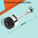 Zein aerator, with stream adjustment, on a flexible hose, 150mm, 2 modes, plastic, chrome/black 984790