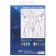 Cardboard color with holography, A4, 10 sheets, 10 colors, non -moped, bilateral, in the folder, 250 g/m², cold heart