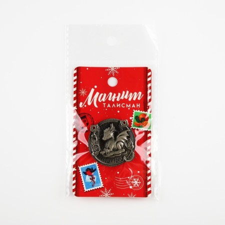 Magnet "Winter Mail", diam. 4 cm-8