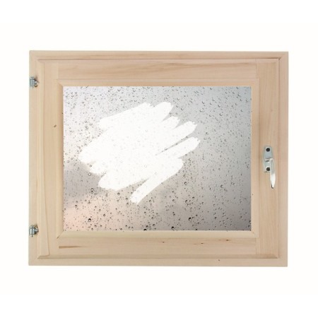 Window 50x60 cm, "drops on glass", single -chamber double -glazed window, seal