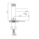 Accoona a90121 shell mixer, pressure, brass, cartridge 35 mm, chrome
